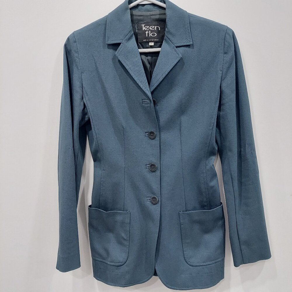 Teen Flo Sz 2 Riding Stretch Fitted competition Blazer Jacket Tailored in Canada